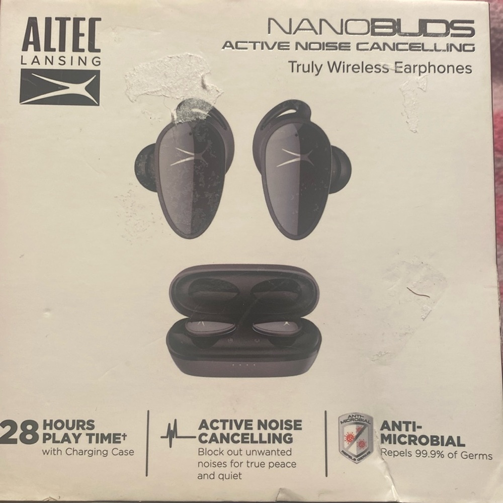 Altec Lansing nanobuds active noise canceling truly wireless earphones